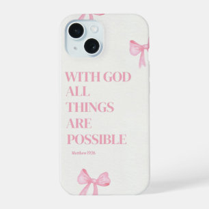 Étui iPhone Pink Faith Over Fear