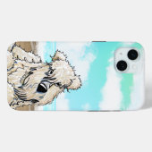Étui iPhone pour Beach Wheaten Terrier (Verso (horizontal))
