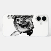 Étui iPhone pour chien de berger australien au rep (Verso (horizontal))