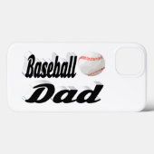 Étui iPhone pour papa de baseball (Verso (horizontal))