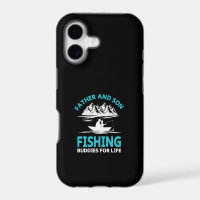 Étui Iphone pour papa et fils pêcheurs pour la vie