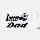 Étui iPhone pour papa footballeur (Verso (horizontal))