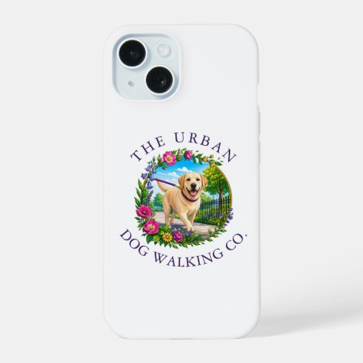 Étui iPhone pour promenade de Labrador (Verso)