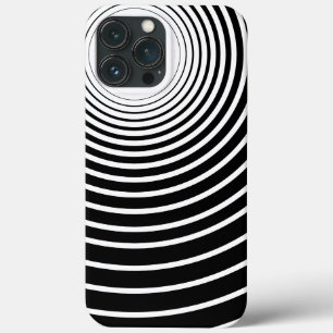 Étui iPhone rayé noir et blanc ou choisissez les c