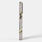 Étui Iphone Rayure verticale jaune HAMbWG (Verso / Droite)
