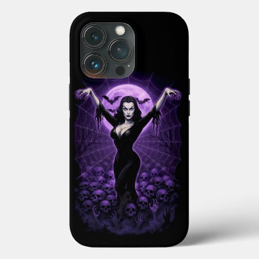 Étui iPhone Reine gothique vampire du Web (Verso)