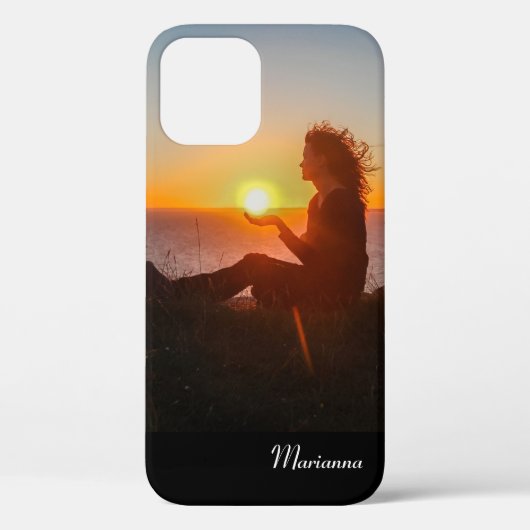 Étui iPhone résistant avec photo mignonne et nom p (Verso)