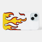 Étui iPhone Retro Flame | Étui de téléphone Hot Fi (Verso Horizontal)