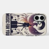 Étui iPhone Rock Guitar Phoenix Rising (Verso (horizontal))