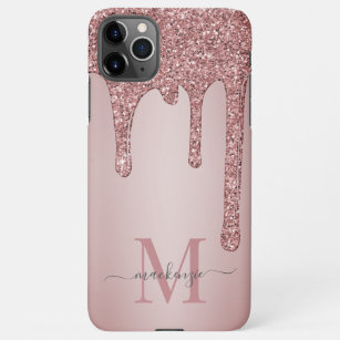 Coque iPhone Rose Gold Luxury Glam Parties scintillant Drives M