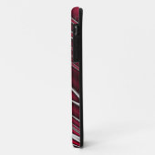 Étui iPhone Rouge Ondulé (Dos/Gauche)