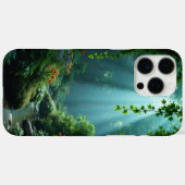 Étui iPhone Ruisseau Tranquille de la Forêt (Verso (horizontal))