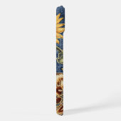 Étui iPhone Rustique Moderne Tournesol et Denim (Côté droit)