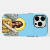 Étui iPhone Saint Michel (plusieurs tailles) (Verso (horizontal))