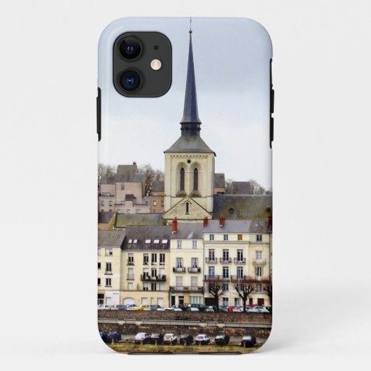 Étui iPhone Scène de la rive de la Saumur (Dos)