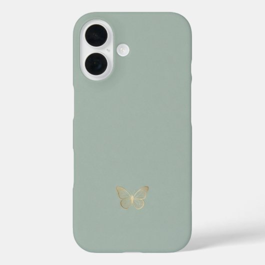 Étui iPhone silhouette papillon minimaliste (Verso)