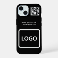Étui iPhone simple avec code QR de marque de comme