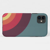 Étui iPhone Simple Demi-Cercle Arc-en-Ciel (Dos (Horizontal))