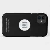 Étui iphone Simple Minimaliste Logo Entreprise (Dos (Horizontal))