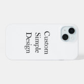 Étui iPhone simple personnalisé promotionnel (Verso Horizontal)