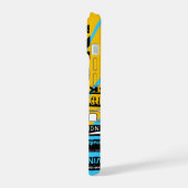 Étui iPhone Ski Blade Orange Bleu (Côté gauche)