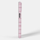 Étui iPhone Striation Rose et Vin (Verso / Droite)
