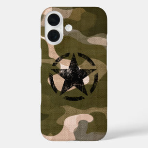 Étui iPhone style Star on Burlap