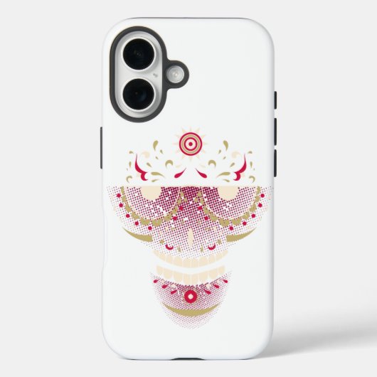 Étui iPhone Sugar Skull avec lunettes rétro | Día (Verso)