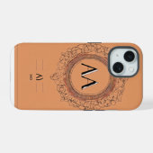 Étui iPhone Symbole Initiales Minimaliste - IAO (Verso Horizontal)