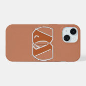 Étui iPhone Symbole Initiales Minimaliste - IAO (Verso Horizontal)