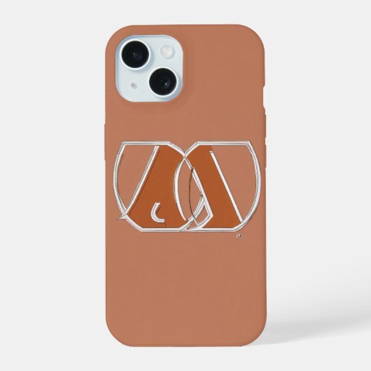 Étui iPhone Symbole Initiales Minimaliste - IAO (Verso)