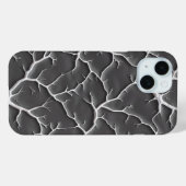 Étui iPhone Texture Branche Grise Style Minimalist (Verso (horizontal))