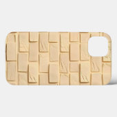Étui iPhone texture brique beige Style Urbain (Verso (horizontal))
