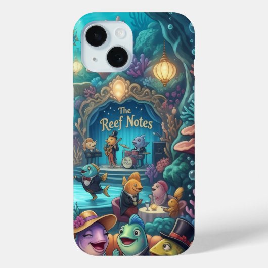 Étui iPhone The Reef Notes Underwater Band (Verso)