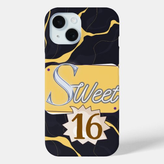 Étui iPhone Typographie Moderne Gras – Couverture (Verso)