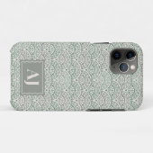 Étui iPhone Vagues Océaniques Crantées avec Initia (Dos (Horizontal))