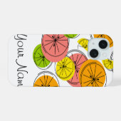 Étui iPhone vertical Citrus 'Nom' (Verso Horizontal)