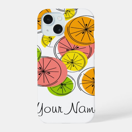 Étui iPhone vertical Citrus 'Nom' (Verso)