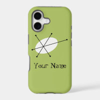Étui iPhone vertical Dazzle Green 'Nom'