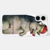 Étui iPhone Vintage Pig / Hog King (Verso (horizontal))