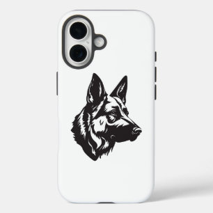 Étui iPhone visage de Berger Allemand