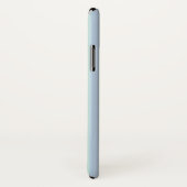 Étui iPhone X Case-Mate rayé bleu scintillant (Dos/Droite)