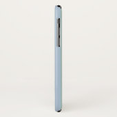 Étui iPhone X Case-Mate rayé bleu scintillant (Dos/Gauche)