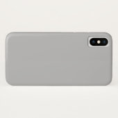 Étui iPhone X Gris Argent (Dos (Horizontal))