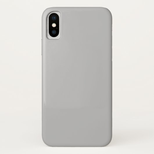 Étui iPhone X Gris Argent (Dos)