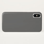 Étui iPhone X Gris foncé (Dos (Horizontal))