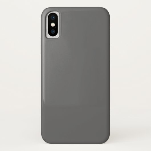 Étui iPhone X Gris foncé (Dos)