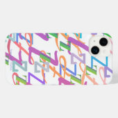 Étui iPhone "Z" Confettis Lettres (Verso Horizontal)