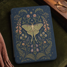 Étui Kindle Cottagecore avec papillon lunaire bota