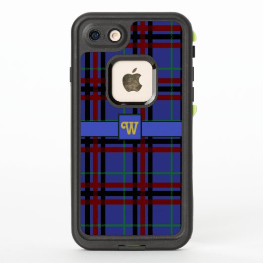 Étui Lifeproof à carreaux de tons de bijoux (Dos)